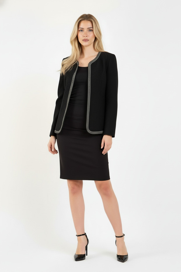 Taş İşlemeli Tüvit Ceket - 1