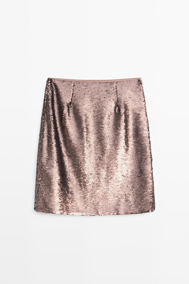 Kısa mat pullu etek - 7