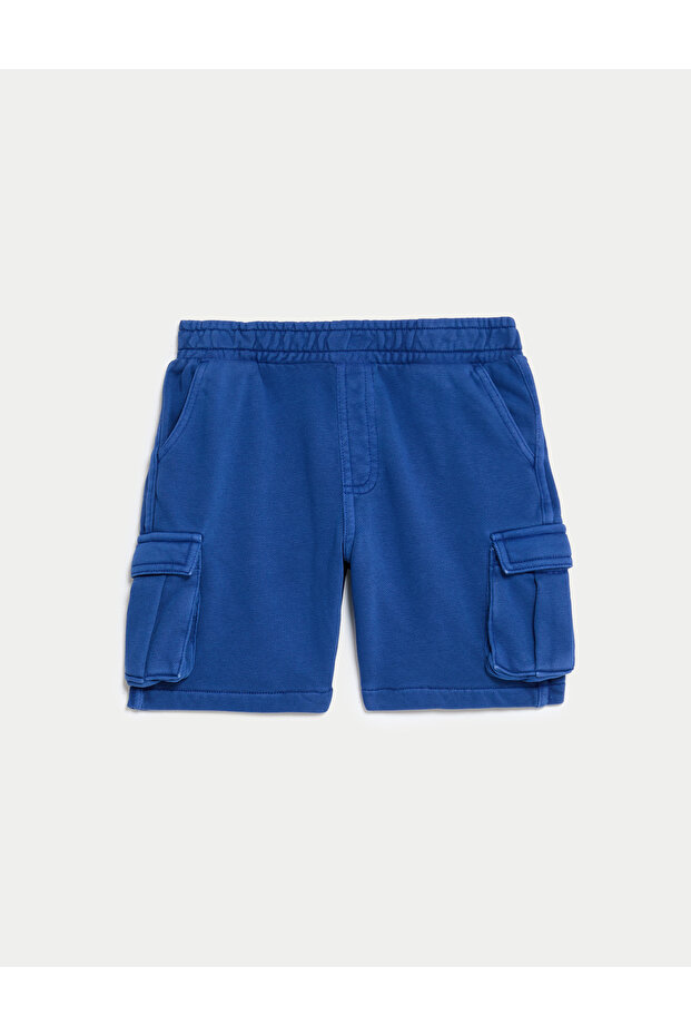 Regular Fit Örme Kargo Şort (2-7 Yaş) - 5