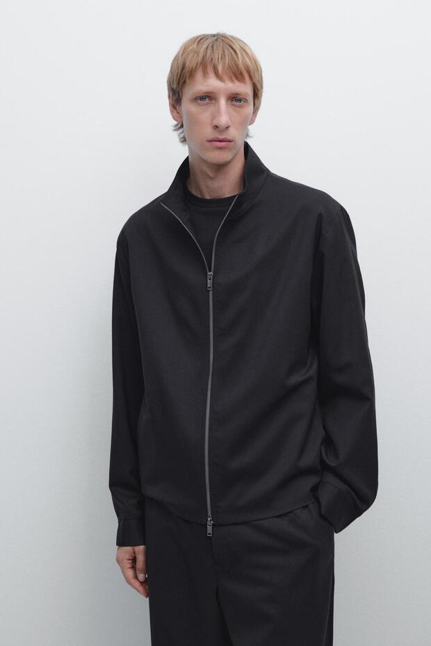 Çift kat yün karışımlı ceket - 2