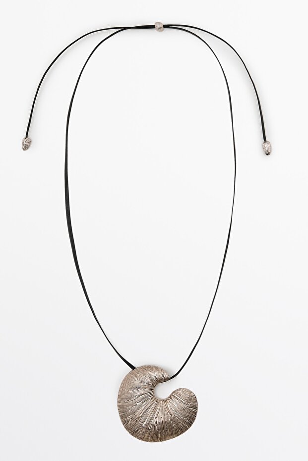 Fosil parça uçlu kolye - 1