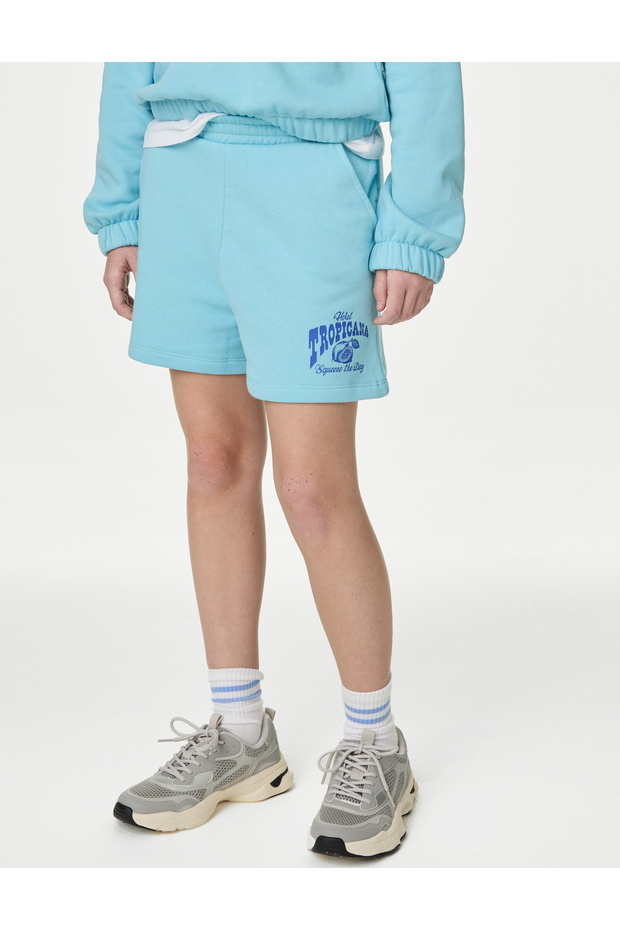 Pamuklu Örme Şort (6-16 Yaş) - 4