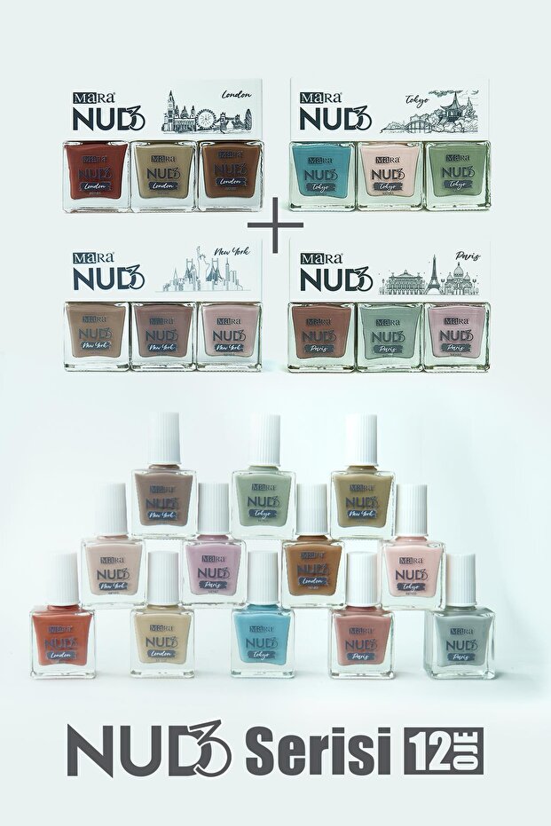 Nude Oje Seti 12 Adet - 7