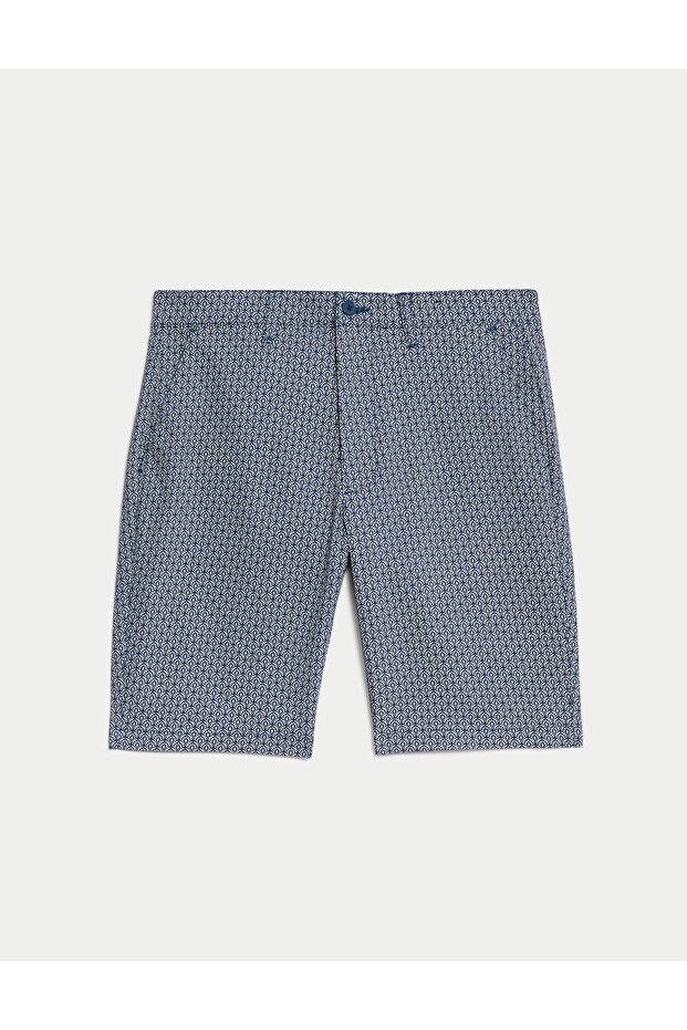 Regular Fit Desenli Şort - 3