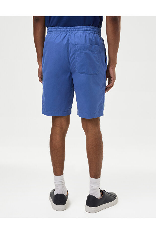 Saf Pamuklu Regular Fit Şort - 5