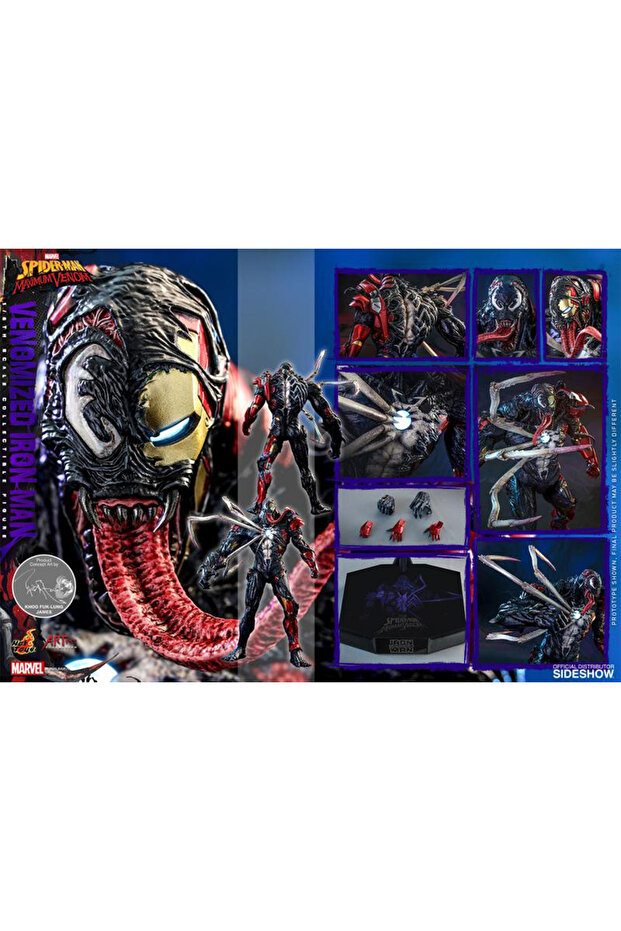 Spider-Man Maximum Venom Venomized Iron Man Koleksiyon Figürü - 8