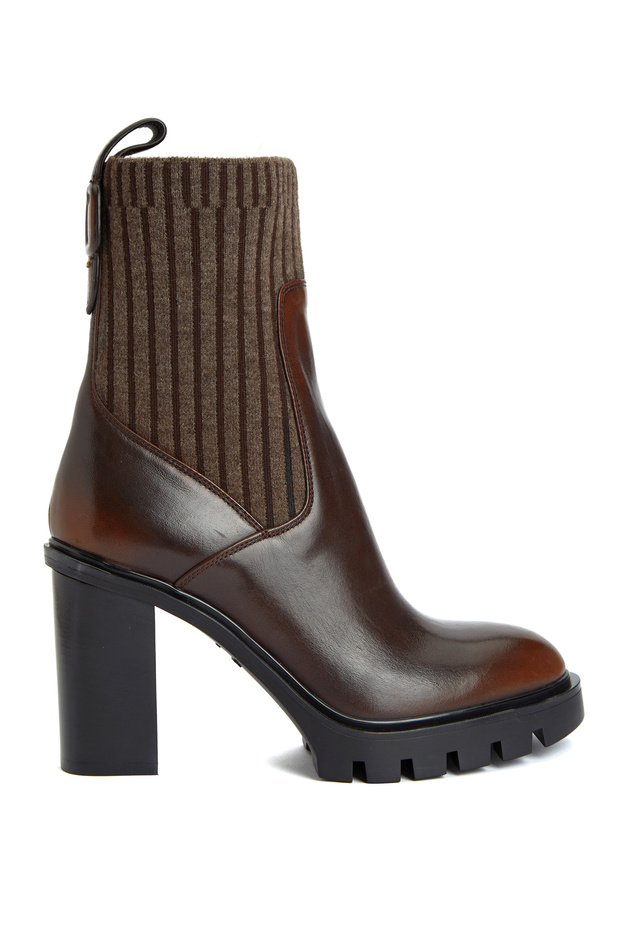 Alyson Çorap Formlu Kadın Deri Bot - 1