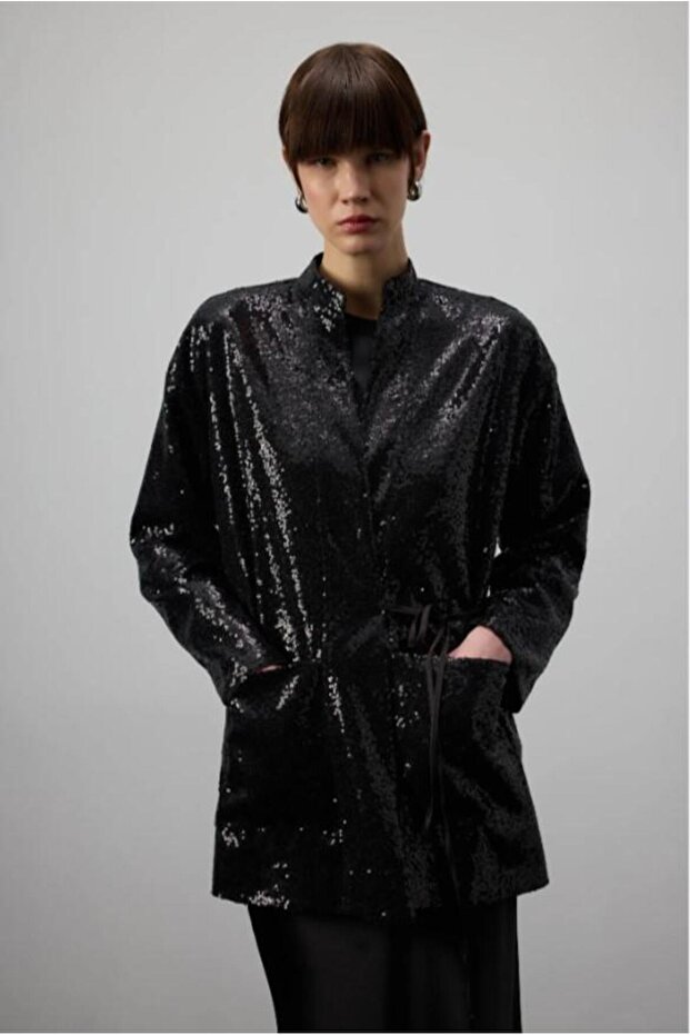 Payet Kimono Siyah - 3