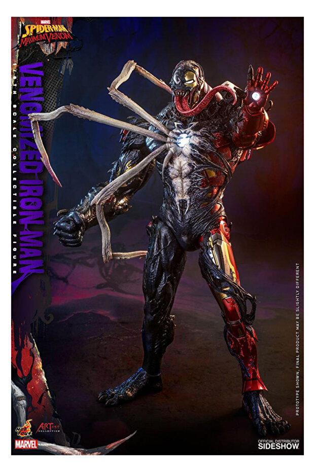 Spider-Man Maximum Venom Venomized Iron Man Koleksiyon Figürü - 3