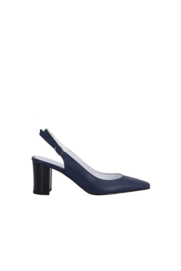 26681 Genuine Leather Heeled Women's Shoes