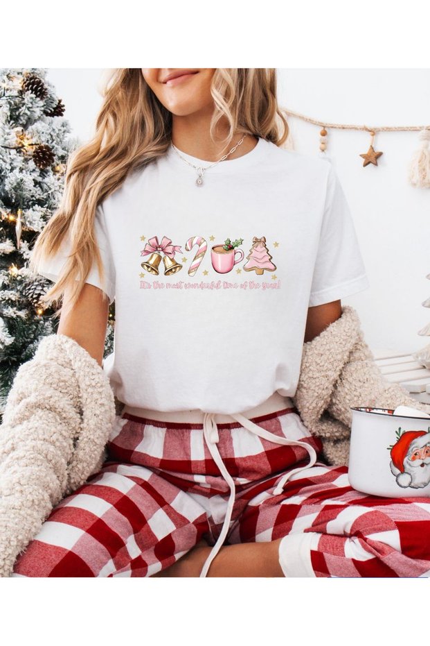 New Year Themed Crew Neck, Short Sleeve T-Shirt - Family Matching T-Shirt (Add Items to Make a Matching Set)