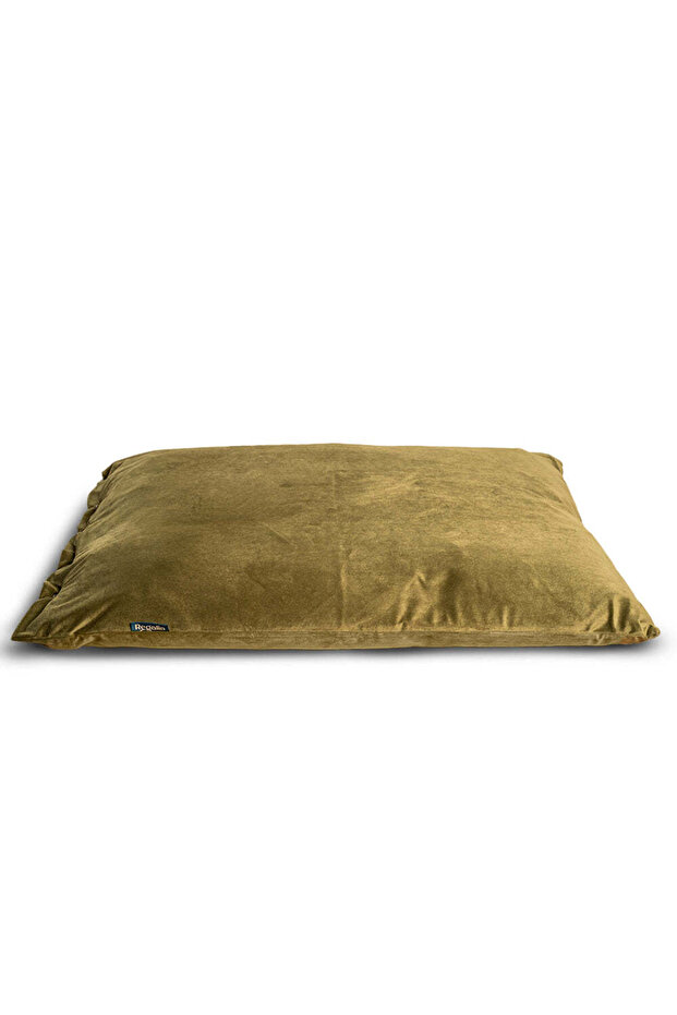 Velvet Deep Duvet Non-Slip Dog Bed - Green/Large
