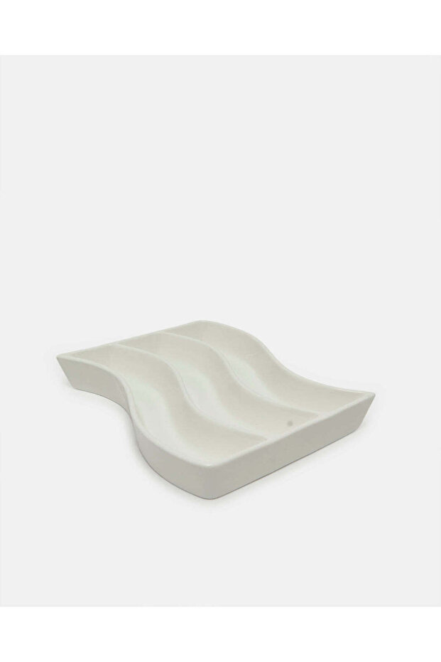 طبق تقديم أبيض - 4