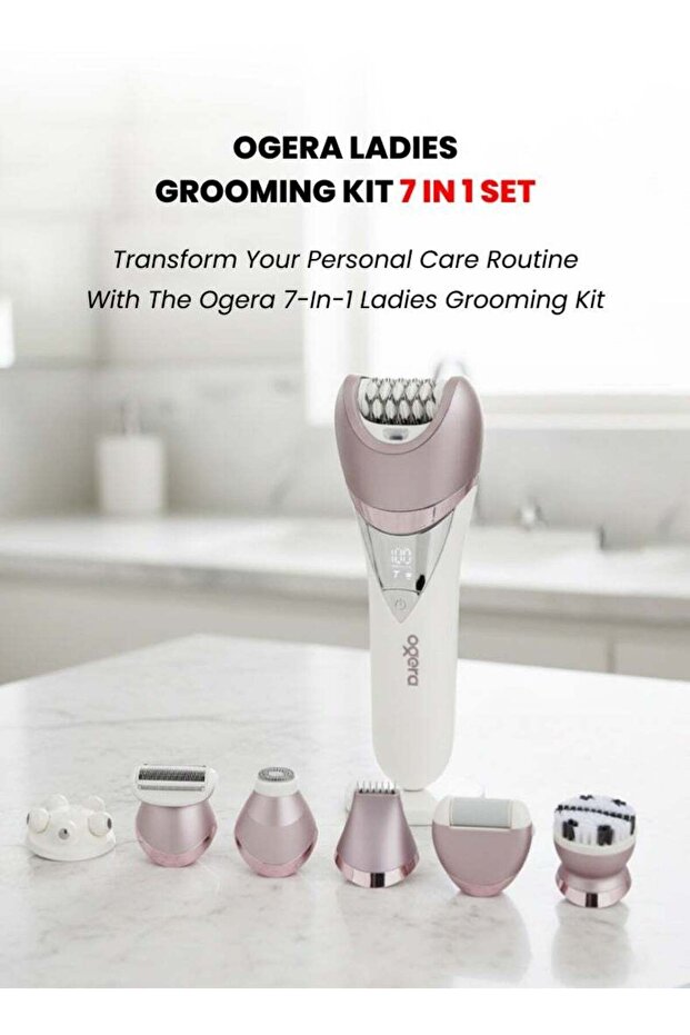 7-in-1 Ladies Grooming Kit (OG2620LSE) - Rechargeable Epilator & Beauty Device