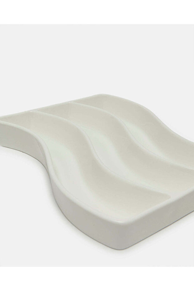 طبق تقديم أبيض - 5