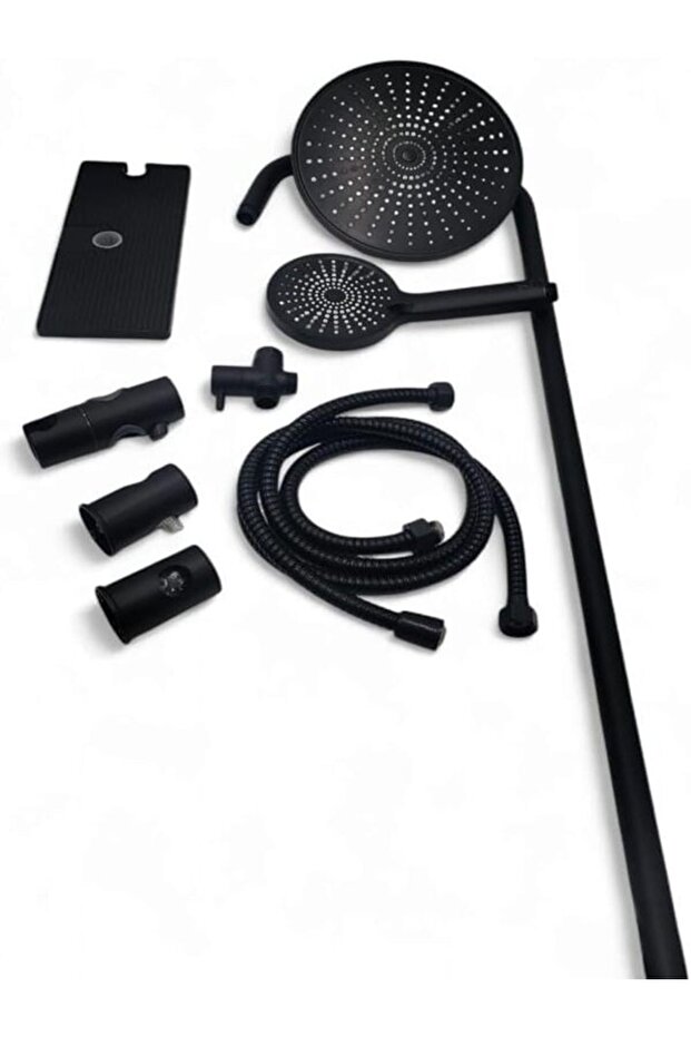 Matte Shower Set with Riser and Handheld — Elegant Design, Practical Performance - 1