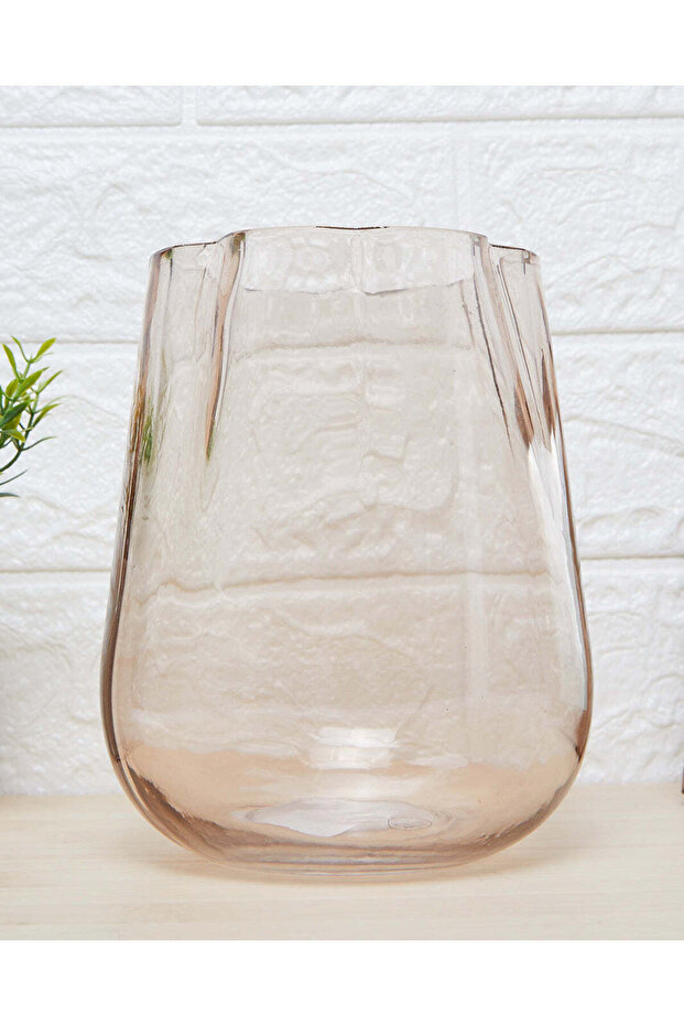 Brown Solid Glass Vase - 2