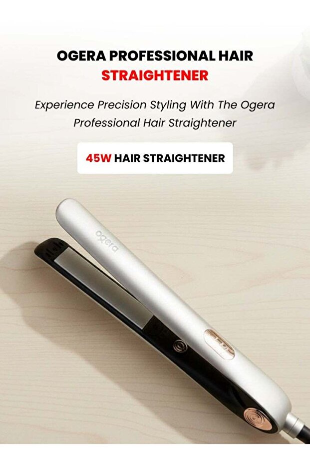 OG2301HST Professional Hair Straightener – 45W, Ceramic-Coated Plates, Digital Display