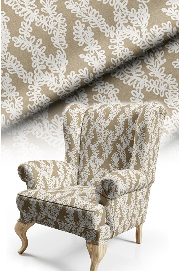 Modern Lace Looking Digital Printed Upholstery Babyface Fabric