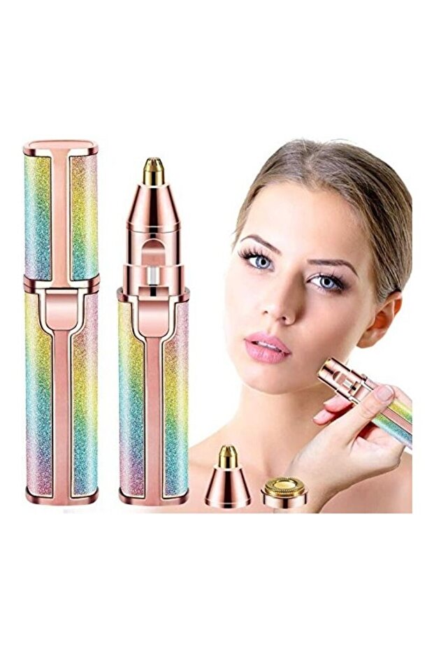 2-In-1 Eyebrow Facial Hair Remover Multicolour