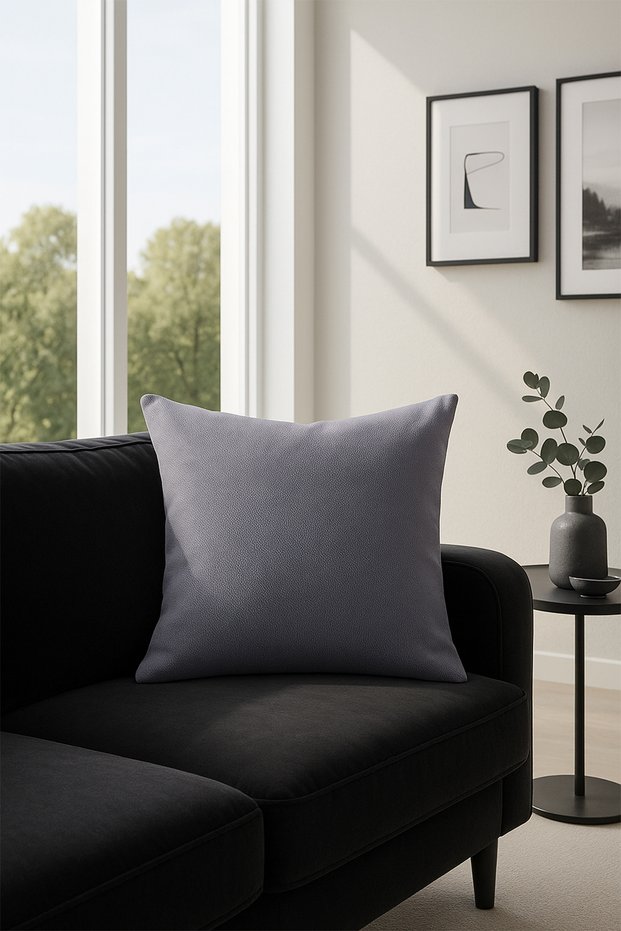 Velvet Cushion Cover Gray V1 50X50