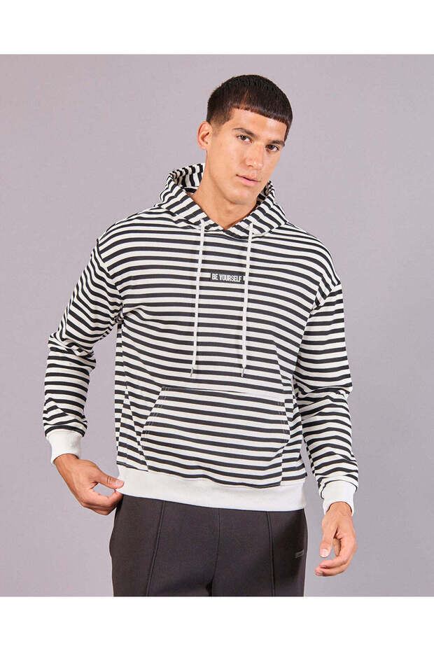 Men Black Printed Sweatshirt
