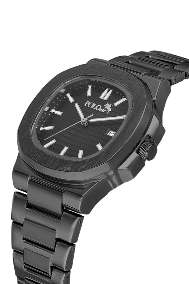 Square Case Matte Black Color with Calendar Pl-7042E1X
