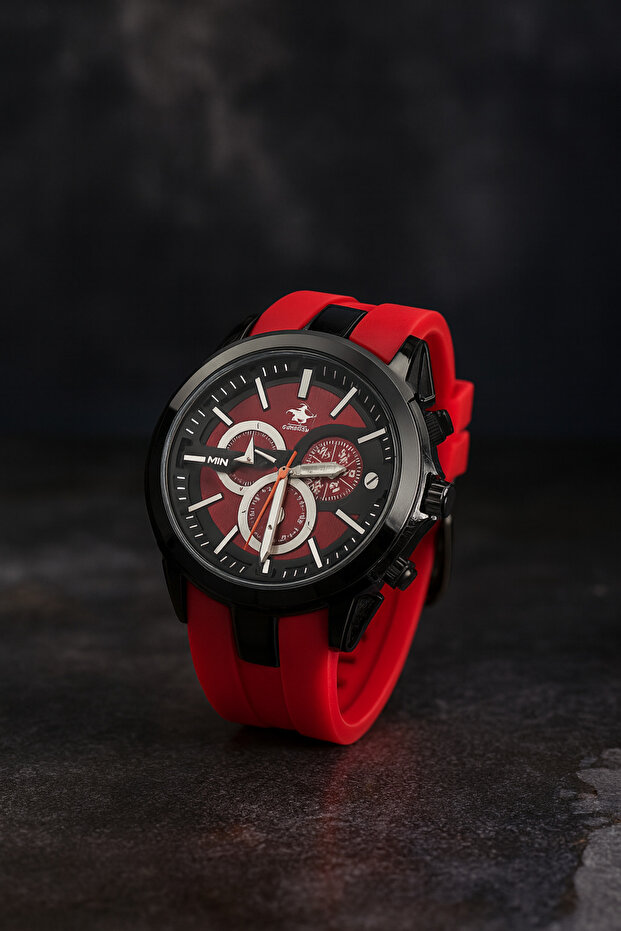 Sporty Model Silicone Men's Wristwatch