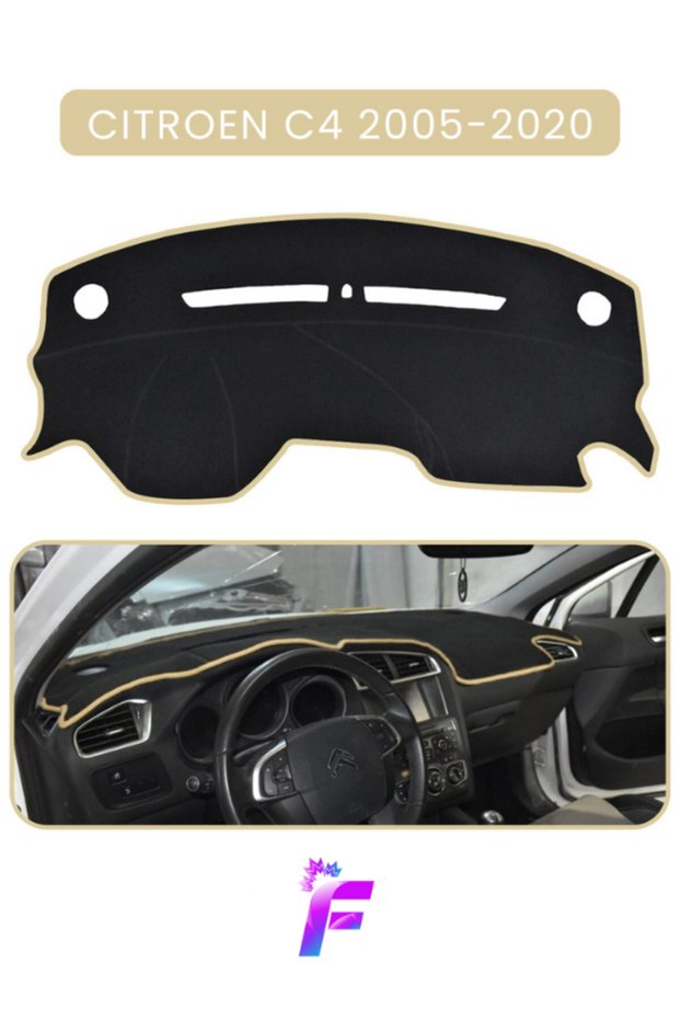 Citroen C4 (2005-2020) Compatible Front Breast Cover | Anti-Reflection | Easy Assembly | Auto Accessories | Ta 61
