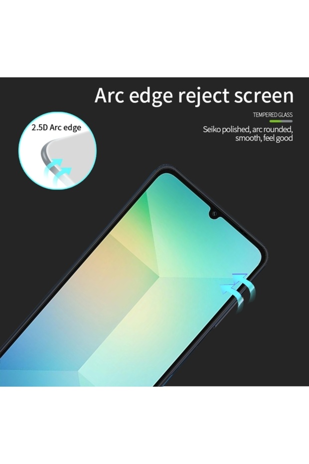 واقي شاشة متوافق مع هاتف Xiaomi Redmi Note 12 Pro (زجاج حقيقي) يغطي الشاشة بالكامل وحساسية كاملة - 2