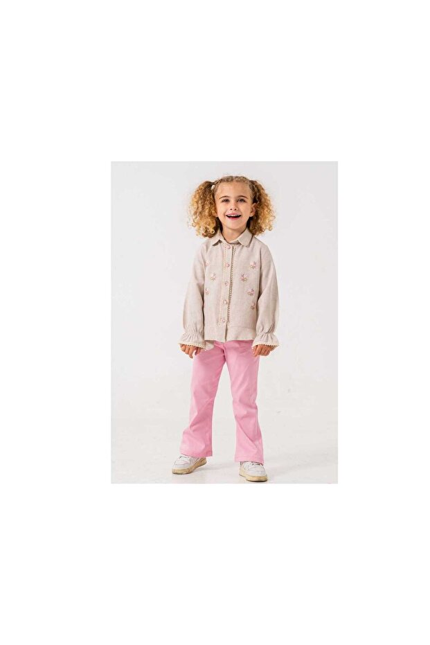 Children's Linen Shirt and Pants Suit