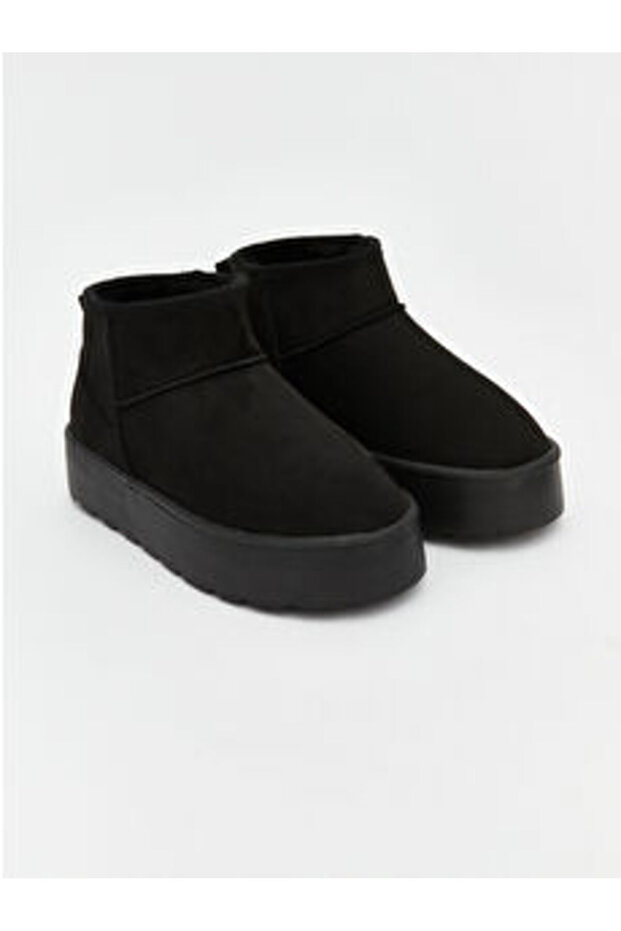 Ce&Ce Ankle-Length Women's Suede Look Plush Thick Sole Casual Boots