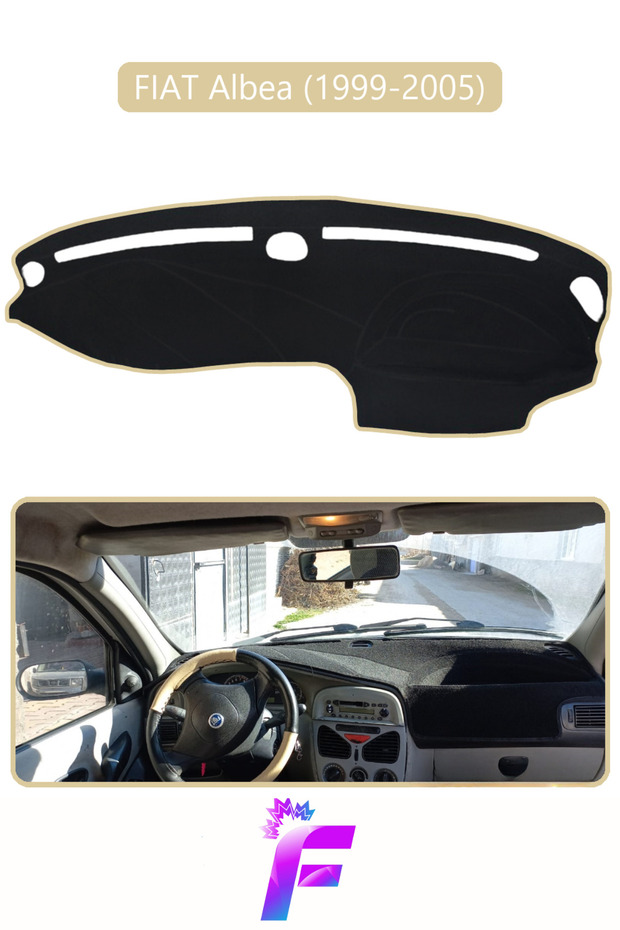 Fiat Albea (1999-2005) Torpedo Cover Special for Vehicle | Front Chest Holster | Full Protection | Auto Accessories | E43