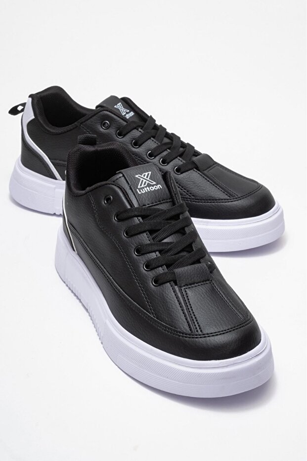 Luttoon Men's Lace-Up Leather Shoes 4302 Sneakers