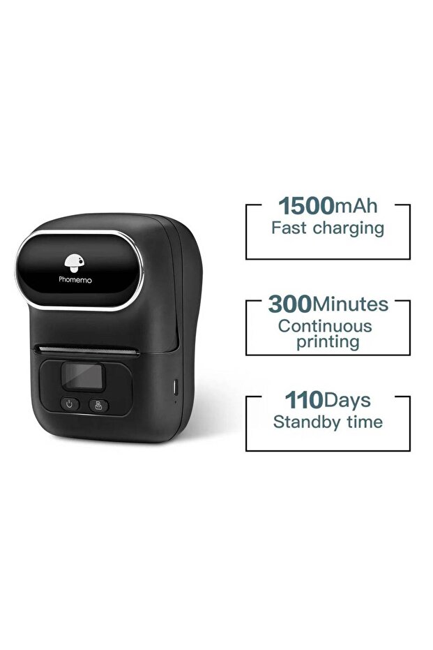 آلة صنع الملصقات M110 طابعة ملصقات حرارية محمولة بتقنية البلوتوث - 4