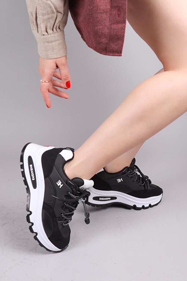 Fi̇er Parachute Sneakers with Rubber Laces Accessories Black