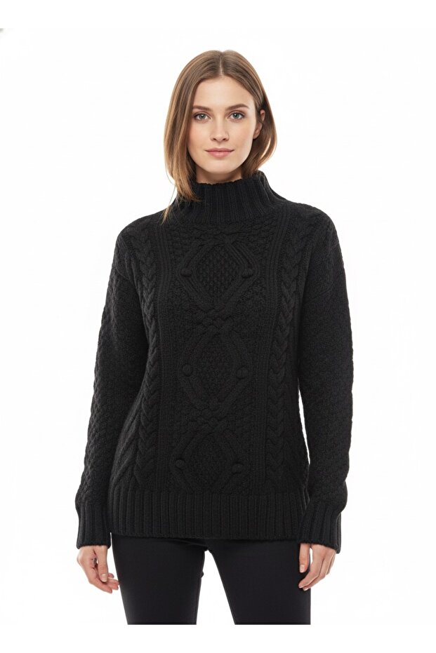 Women's Half Fisherman Sweater 3516