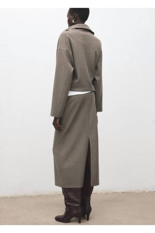 Yırtmaçlı kalem etek - 4