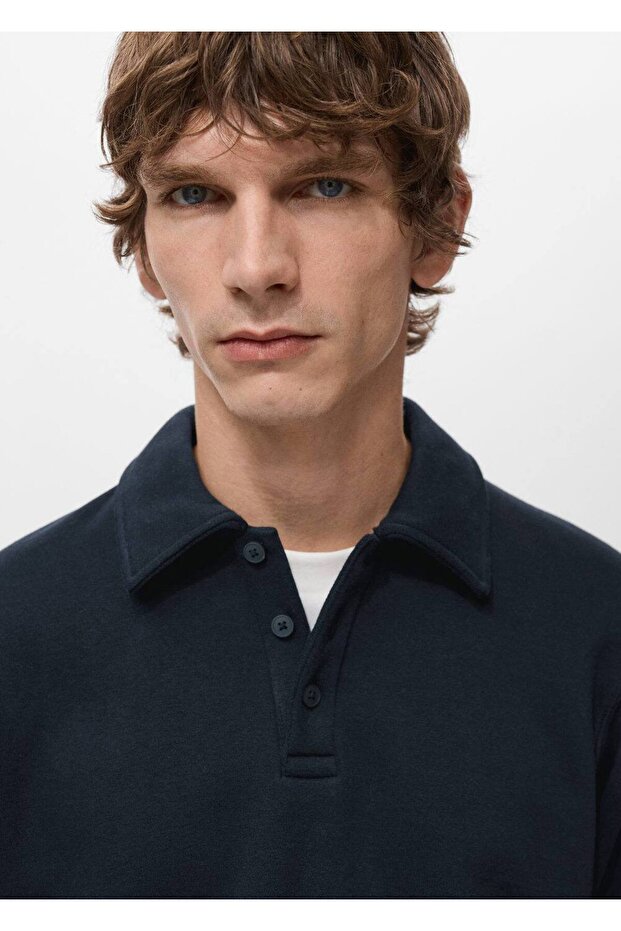 Regular kesim polo sweatshirt - 7