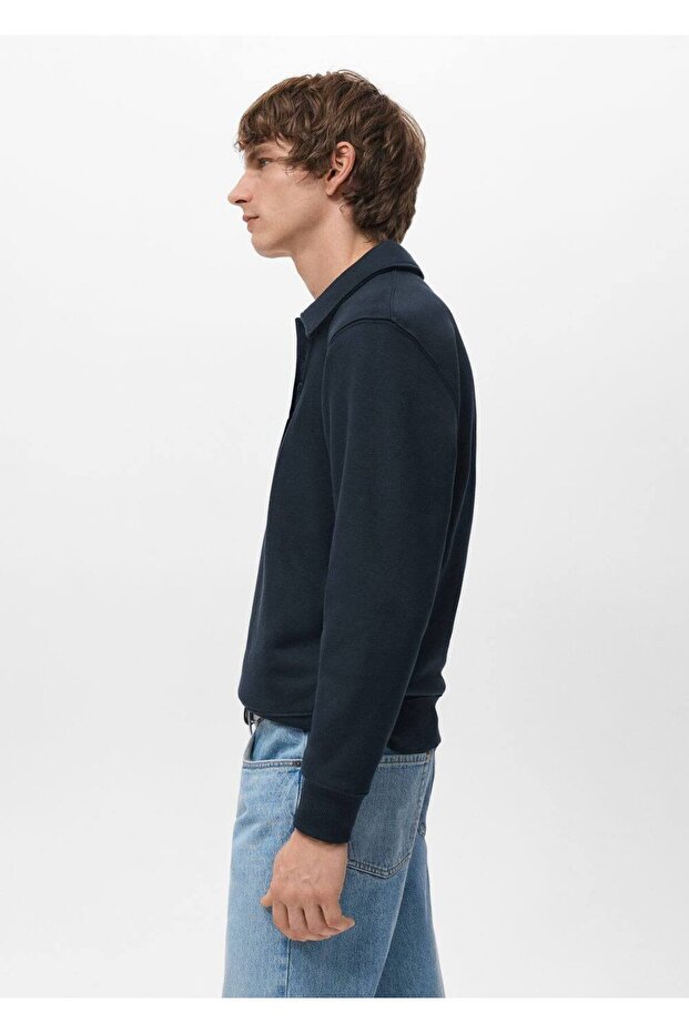 Regular kesim polo sweatshirt - 6