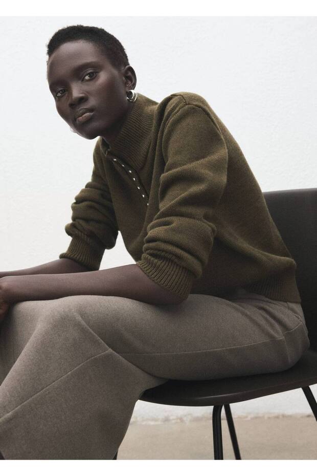 Yırtmaçlı kalem etek - 6