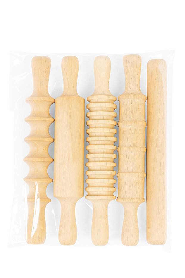 5-Piece Wooden Roller Set