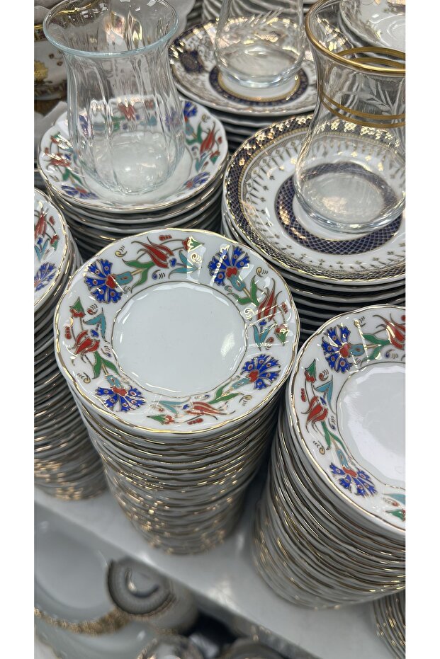 Esterhomedecor 6-Piece Porcelain Tea Plate