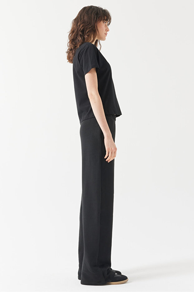 Kadın Beli Lastikli Basic Sweat Pantolon - 4