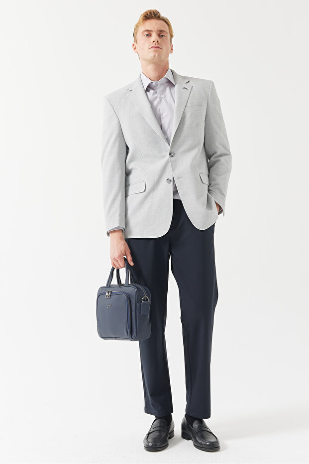 سترة بياقة أحادية للرجال - 2