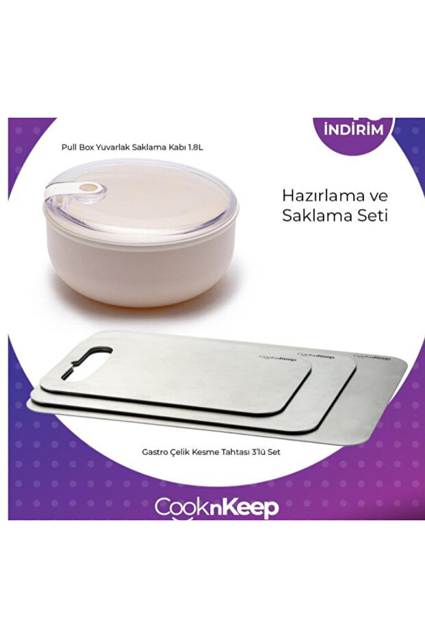 Pull Box Cutting Board and Storage Container - 1