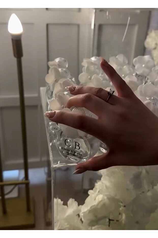 İncili simli kolonya - 1