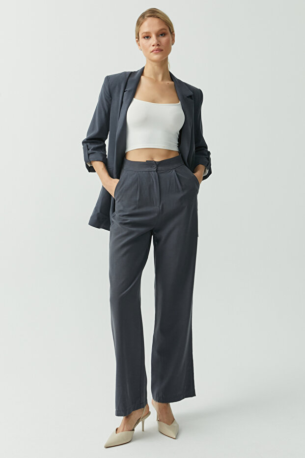 بنطلون مريح ذو ملمس مميز - 6