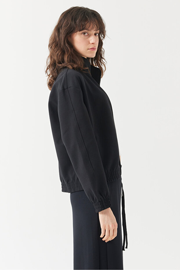 Kadın Dik Yaka Sweat Üst - 4