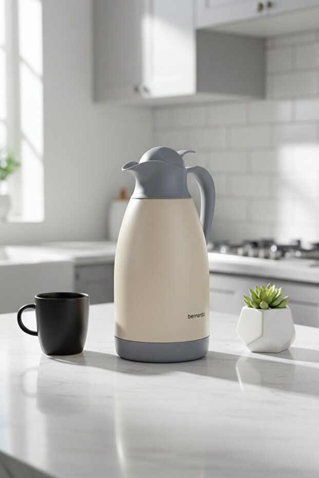 Grandio Çelik Termos Krem 2 Litre - 1